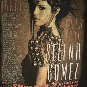 SELENA GOMEZ 2013 Stars Dance Tour, Size S, Her First Solo Concert